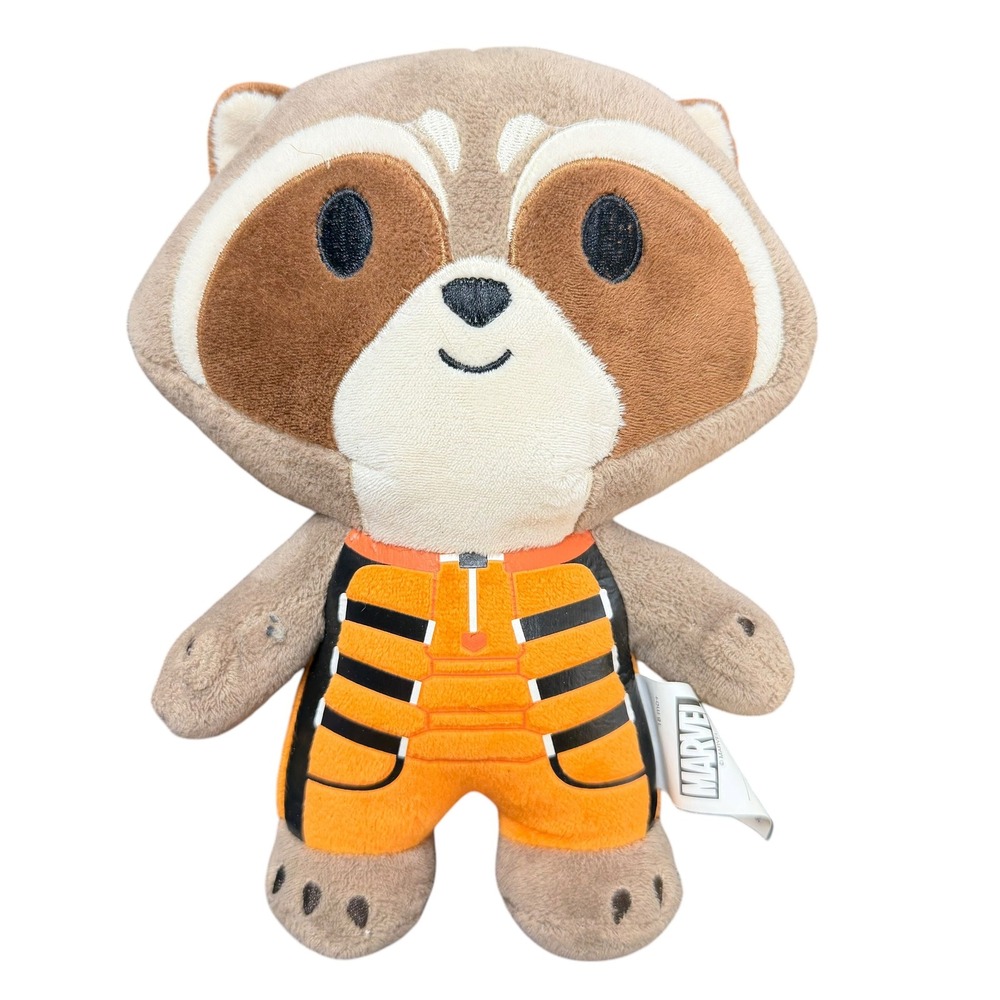 Marvel Rocket Raccoon Plush Guardians of the Galaxy Universal Studio Orange Suit